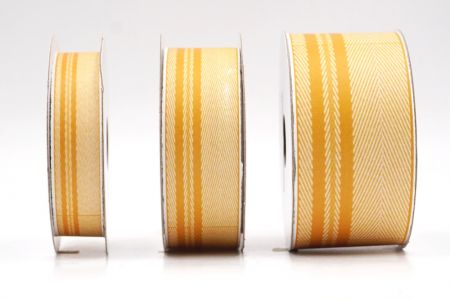 Яскраво-жовта шевронна плетена стрічка_AI